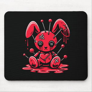 Stitched Bunny Rabbit Pastel Goth Anime Kawaii Got Mousepad