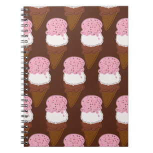 Stitched-Neapolitan-Ice-Cream-Cones-2-NOTEBOOK Notizblock
