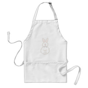 Stitched Rabbit Schürze