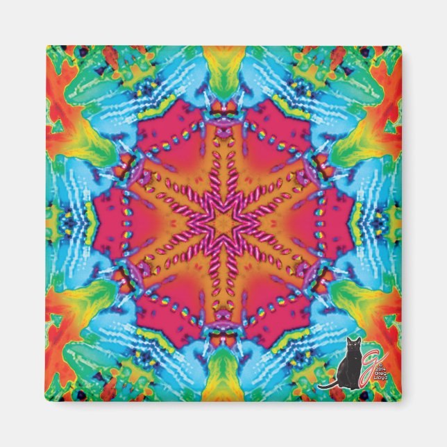 Stitches Kaleidoscope Magnet (Vorne)