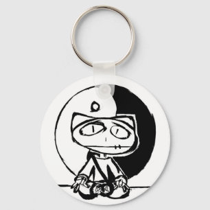 "Stitchlip meditierendes w Yin Yang" durch Levi G. Schlüsselanhänger