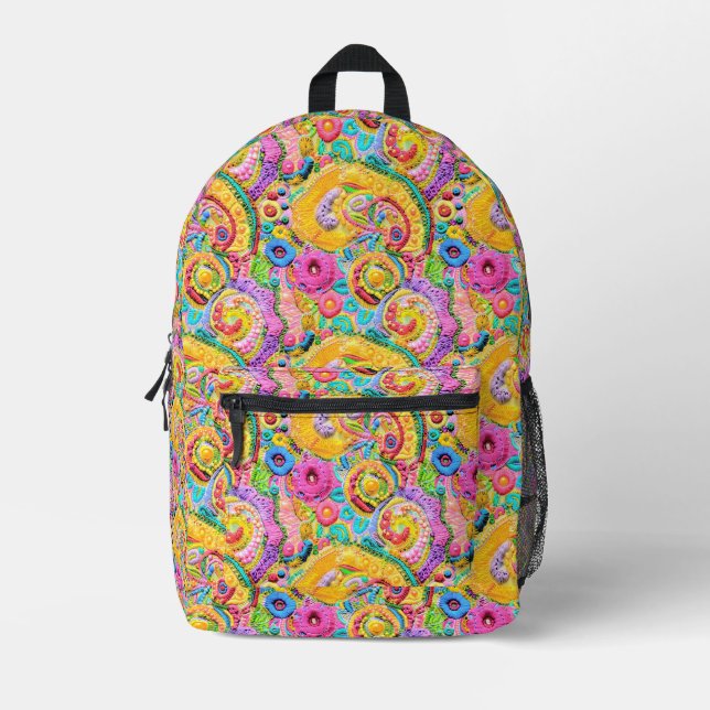StitchStitchGem #02 Bedruckter Rucksack (Vorderseite)