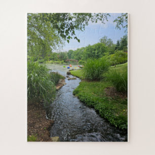 STL Botanischer Garten Bach Puzzle, 110 Stück