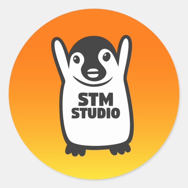 STM-LOGO-STICKER RUNDER AUFKLEBER (Vorderseite)