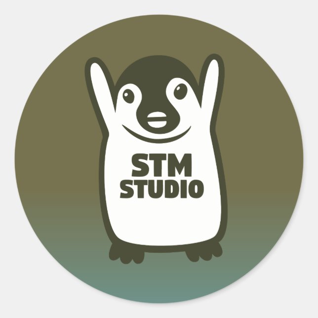 STM-STICKER - ERDE RUNDER AUFKLEBER (Vorderseite)