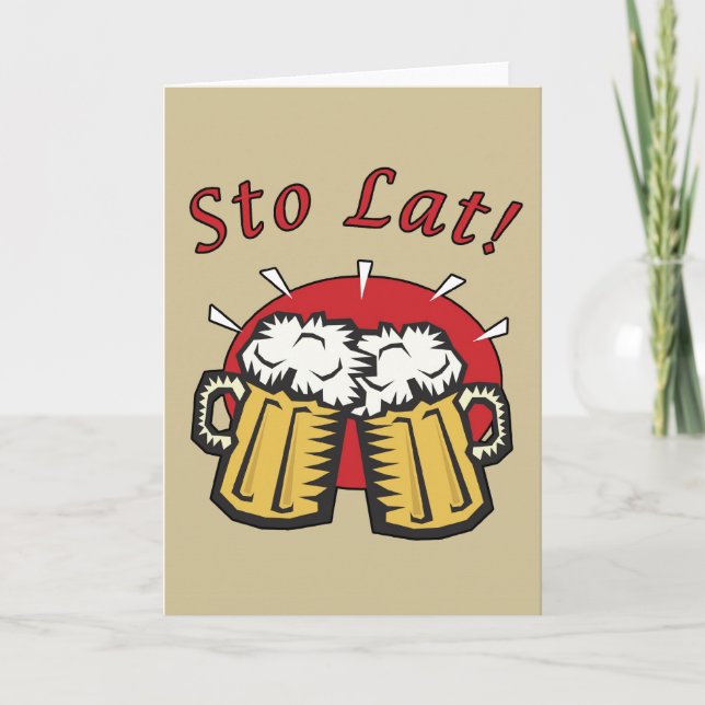 Sto Lat-Bier-Tassen-Karte Karte (Vorderseite)