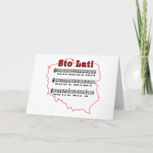 Sto Lat ! Chanson Carte Polonaise