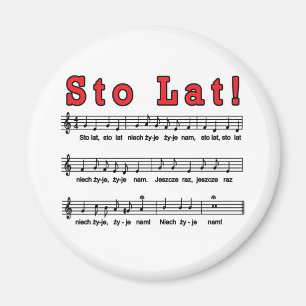 Sto Lat! Lied-Magnet Magnet