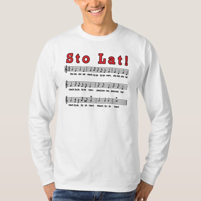 Sto Lat! Lied T-Shirt (Vorderseite)