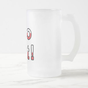 Sto Lat polnische Flagge Mattglas Bierglas