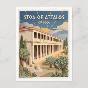 Stoa des Attalos Athen Griechenland Postkarte