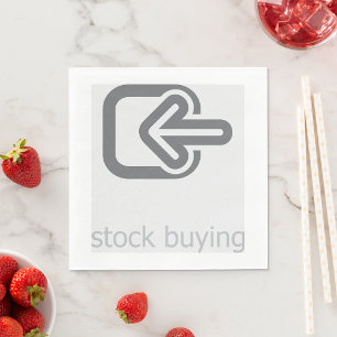 Stock Acheter des serviettes en papier d'icône