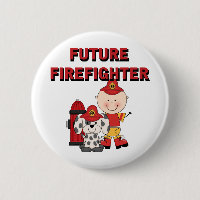 Stock-Baby-zukünftige Feuerwehrmann-T-Shirts und