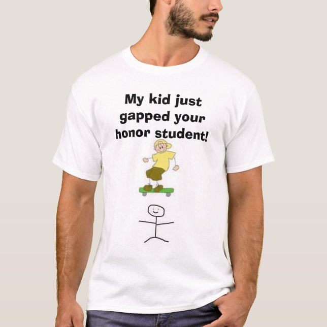 Stock, Bilder, mein Kind spaltete gerade Ihr T-Shirt (Vorderseite)