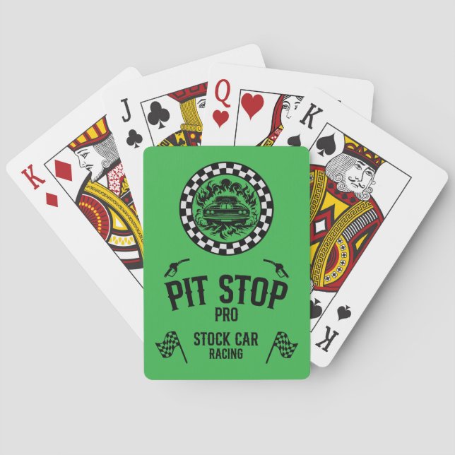 Stock Car Racing-Geschenk Spielkarten (Rückseite)