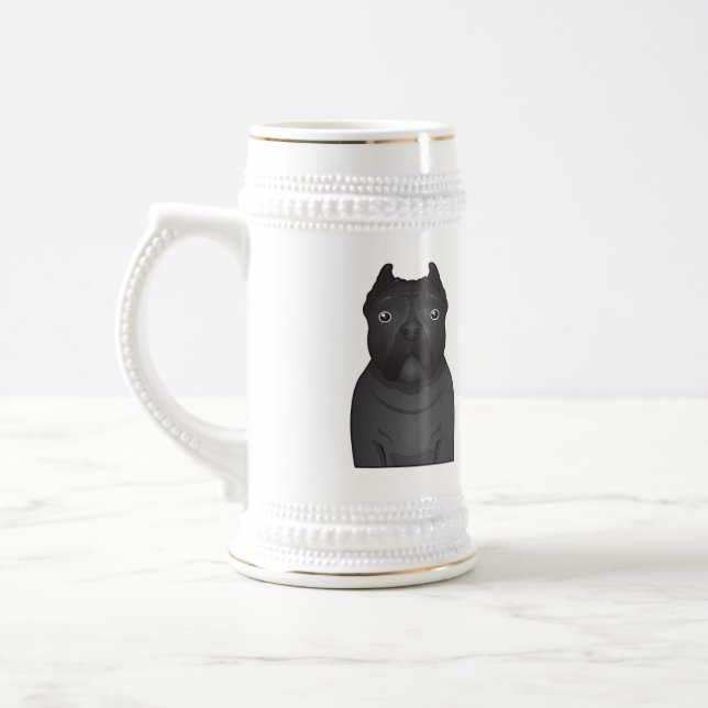 Stock Corso Cartoon Bierglas (Links)