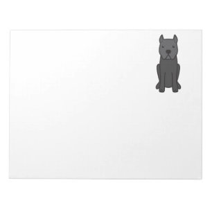 Stock Corso HundeCartoon Notizblock