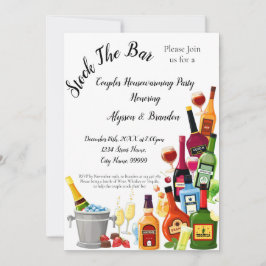 Stock das Bar Couples Housewarming-Party Einladung