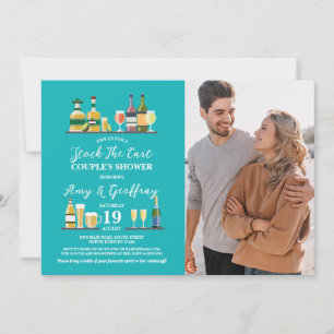 Stock das Bar Party Verlobung Couple Dusche Foto Einladung