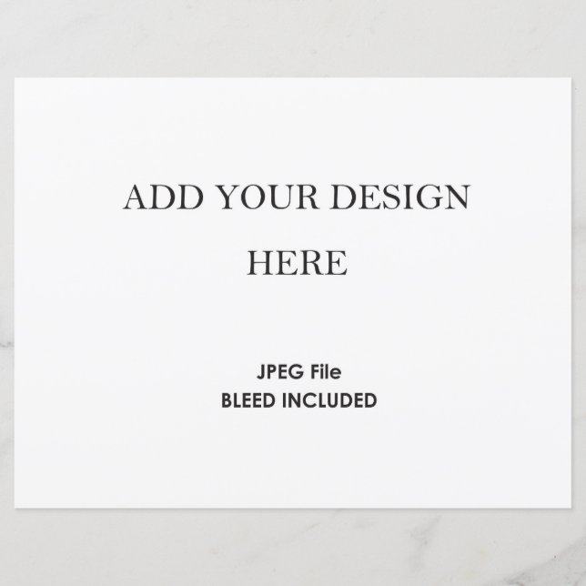 stock de carte horizontale de 8,5 x 11 pouces de 1 (Devant)