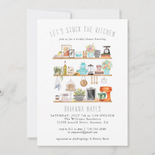 Stock de la cuisine nuptiale douche Invitation