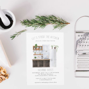 Stock de la cuisine nuptiale douche Invitation