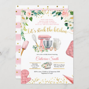 Stock de la cuisine nuptiale douche Invitation