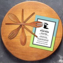 Stock de la cuisine nuptiale douche Invitations