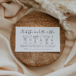 Stock die Bar Couples Duschflasche Raffle Ticket Begleitkarte<br><div class="desc">Das ist ein Bestand, auf dem die Bar eine Flaschenverlosung ablegen, auf der wunderschöne Kunstgetränke und ein elegantes Schriftart-Paring zu sehen sind. // Für die passenden Artikel besuchen Sie bitte die Kollektion "STOCK THE BAR" im aufregenden by Nicole Zazzle Store. * Wenn Ihnen dieses Design gefällt, Sie es aber nicht...</div>
