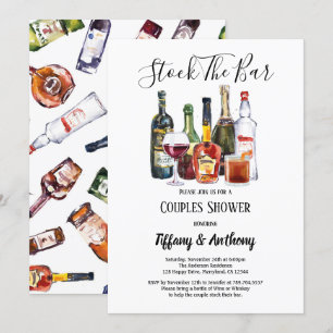Stock die Bar Invitation Paare Dusche Einladung
