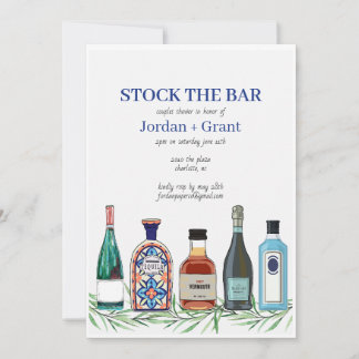 Stock Die Bar Paare Polterabend Einladung