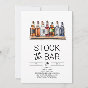 Stock die Dusche Bar Paare Einladung