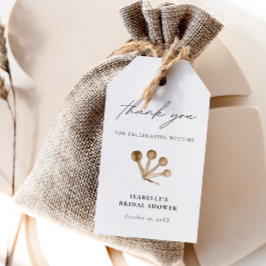 Stock die Küche Boho Wasserfarbe Danke Geschenkanhänger