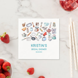 Stock die Küche Brautparty Küche Geschirr Serviette