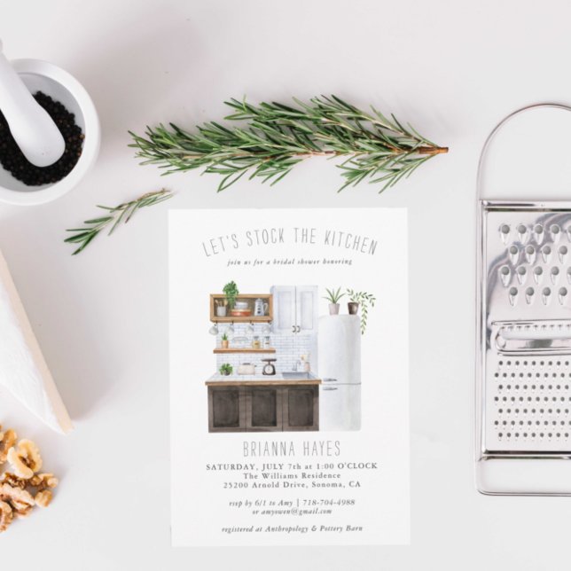 Stock die Küchen Bridal Dusche Einladung (Von Creator hochgeladen)