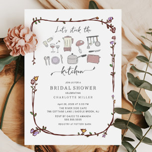 Stock die Küchen Bridal Dusche Einladung
