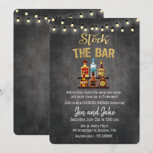 Stock du Bar Couples Coed Shower Invitation