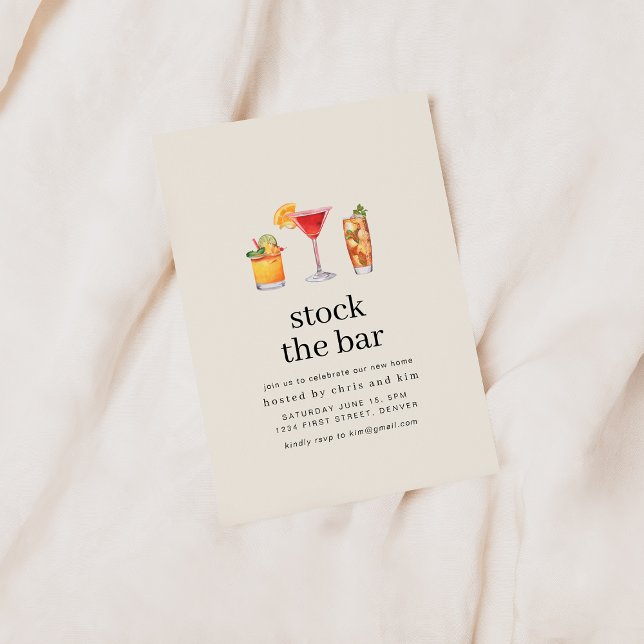 Stock du Bar HouseParty Invitation (Créateur téléchargé)