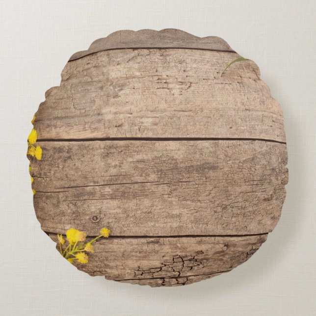Stock Fotografie, Vintages Design. Rundes Kissen (Vorderseite)
