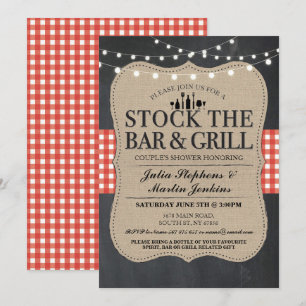Stock Invitation du Bar & Grill Engagement Party