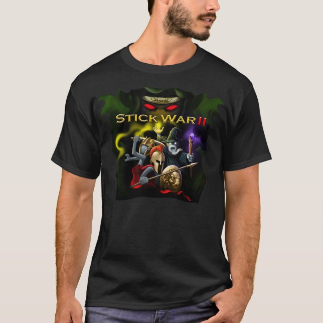Stock-Krieg 2 - Auftrags-Reich-Schwarz-T - Shirt (Vorderseite)
