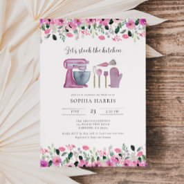 Stock La Cuisine nuptiale de douche Invitation