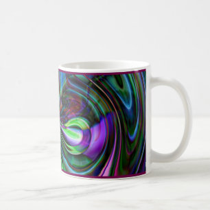 Stock-magisches abstraktes - Fraktal-Tasse Kaffeetasse