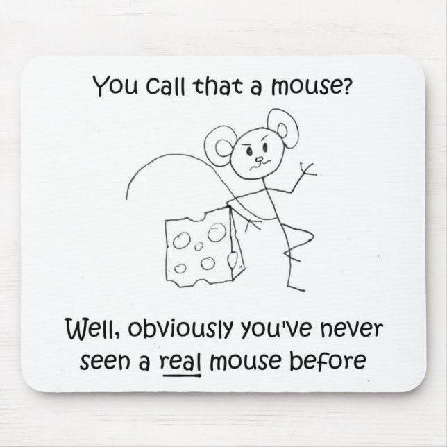 Stock-Maus Mousepad (Vorne)