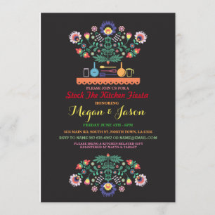 Stock The Kitchen Fiesta Mexico Party Invitation