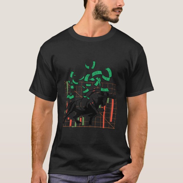 Stock Trading Bullish Share Holder Trader T-Shirt (Vorderseite)
