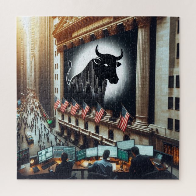 Stock Trading Jigsaw Puzzle (Vertical)