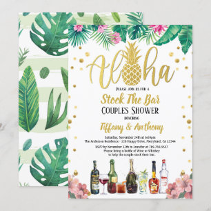 Stock tropical The Bar Invitation Party