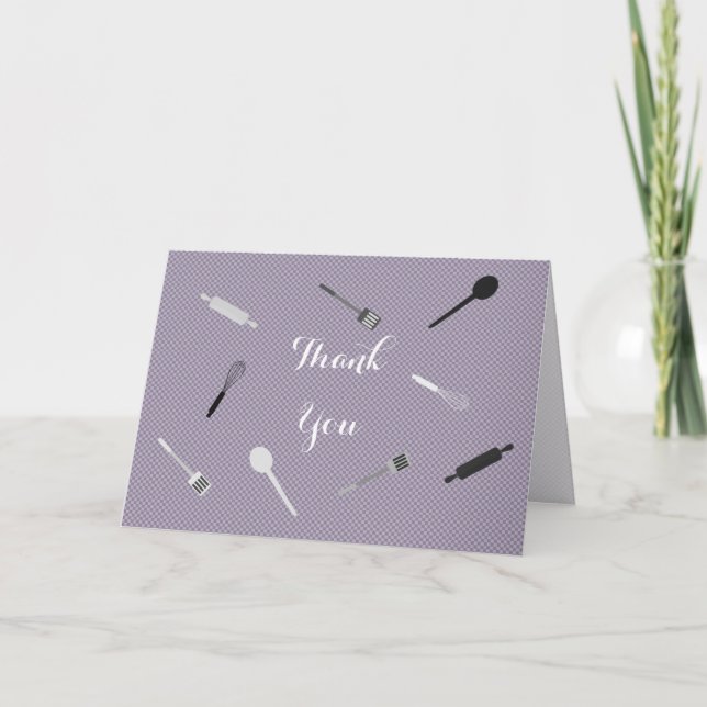 Stock violet la cuisine Merci douche nuptiale (Devant)