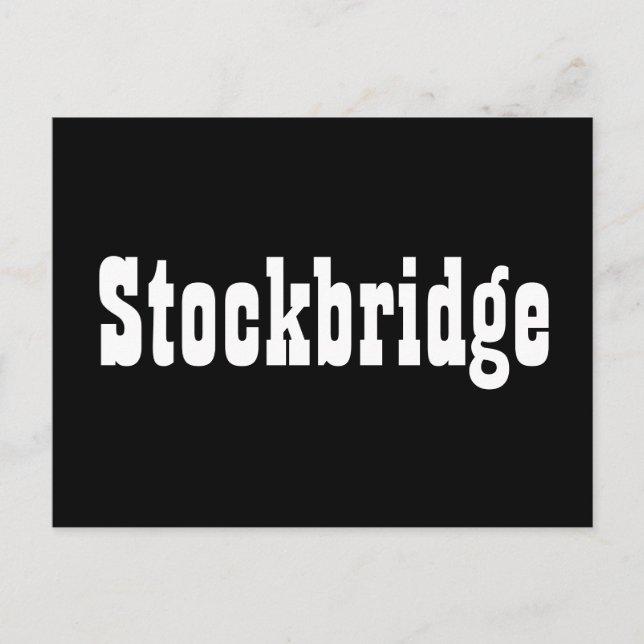 Stockbridge Autograph Sammlerkarte Postkarte (Vorderseite)
